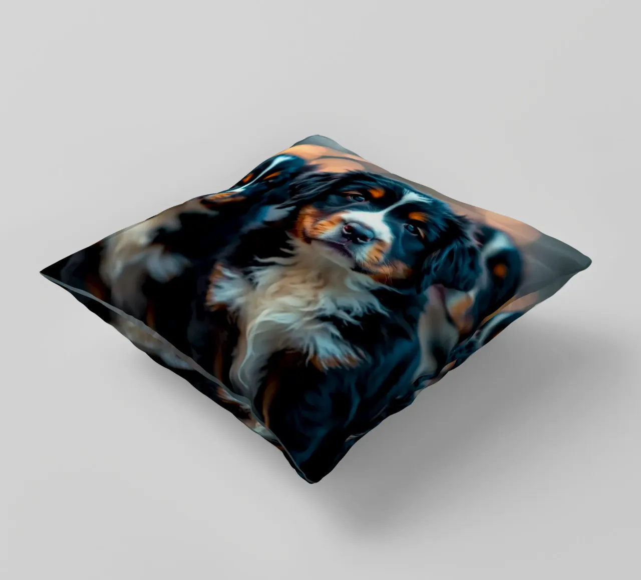 cute little puppies #114 decorative cushion by Yumis.Beargang.and.Me