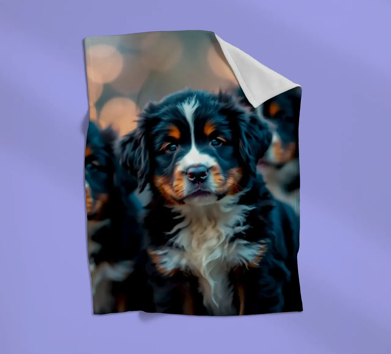 cute little puppies #114 fleece blanket by Yumis.Beargang.and.Me