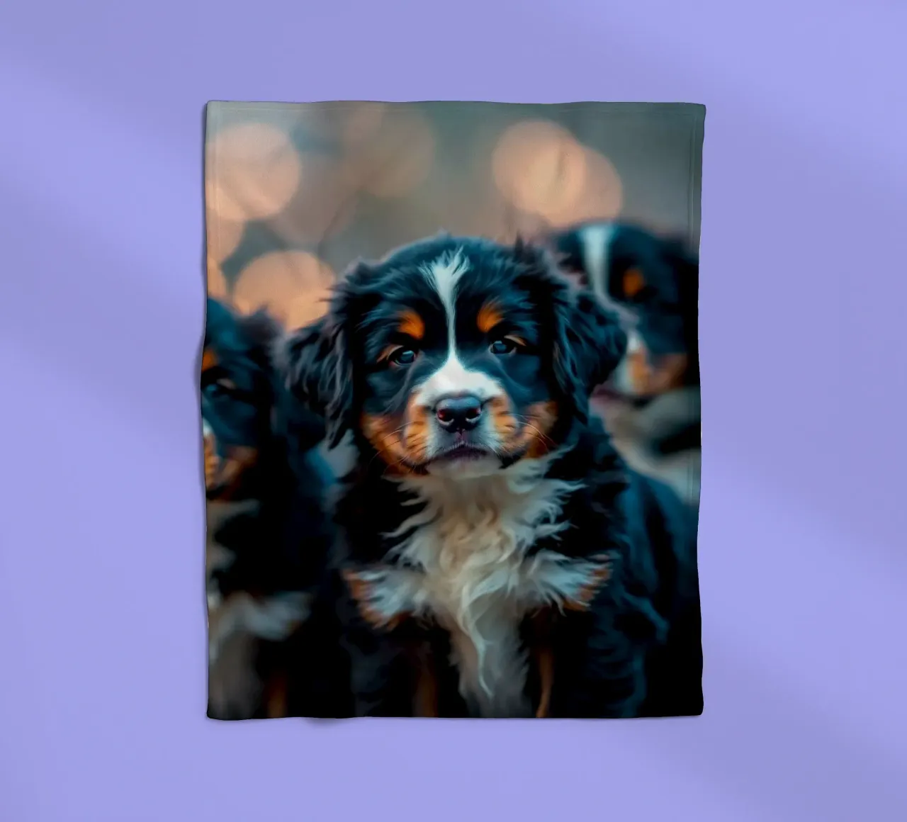 cute little puppies #114 fleece blanket by Yumis.Beargang.and.Me
