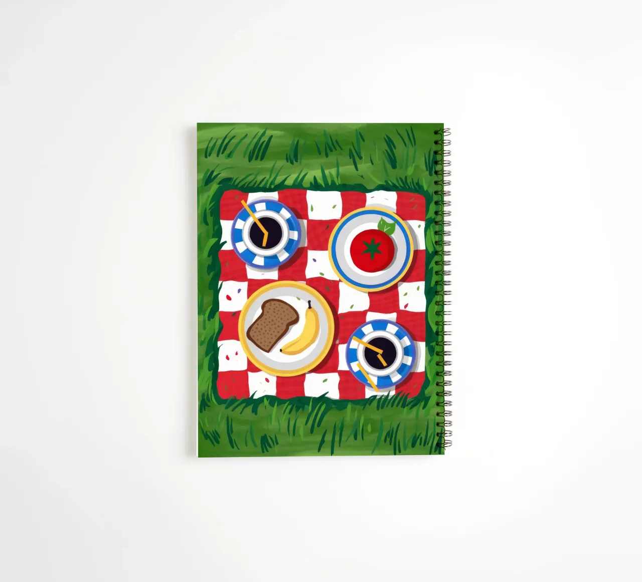 Perfect Picnic Spread spiral notebook by Jasper Rune