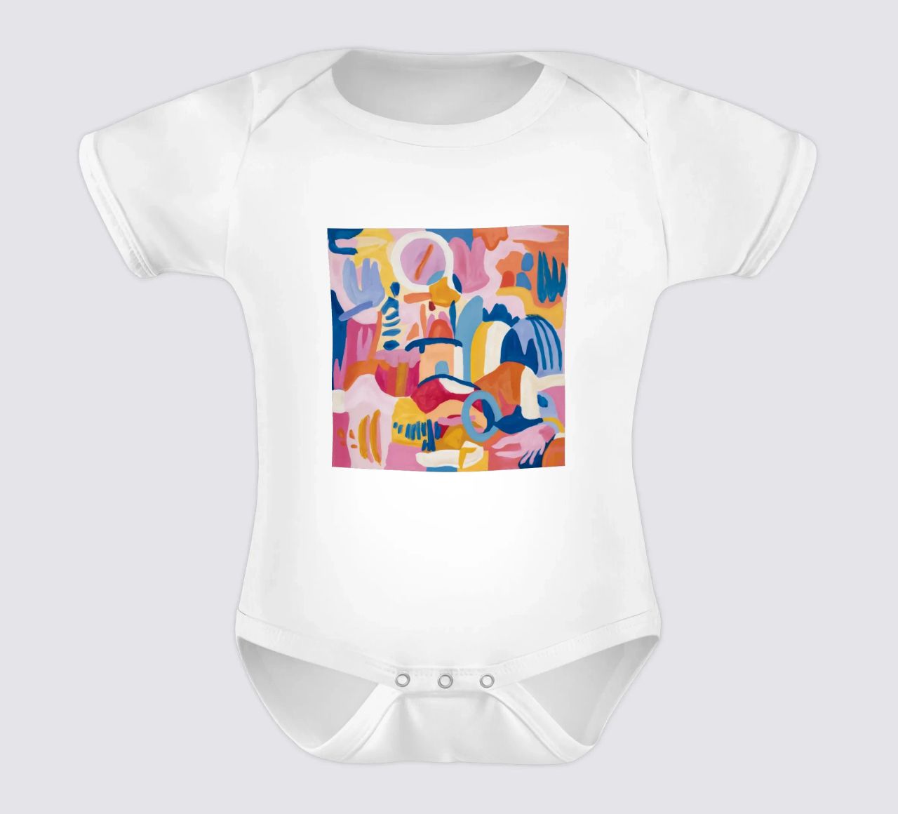 Harmonie bleue fragmentée body bébé de Ember Stone