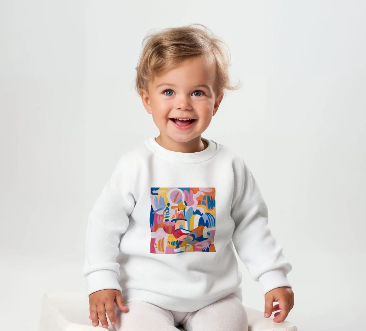 Harmonie bleue fragmentée sweat pour bébé de Ember Stone