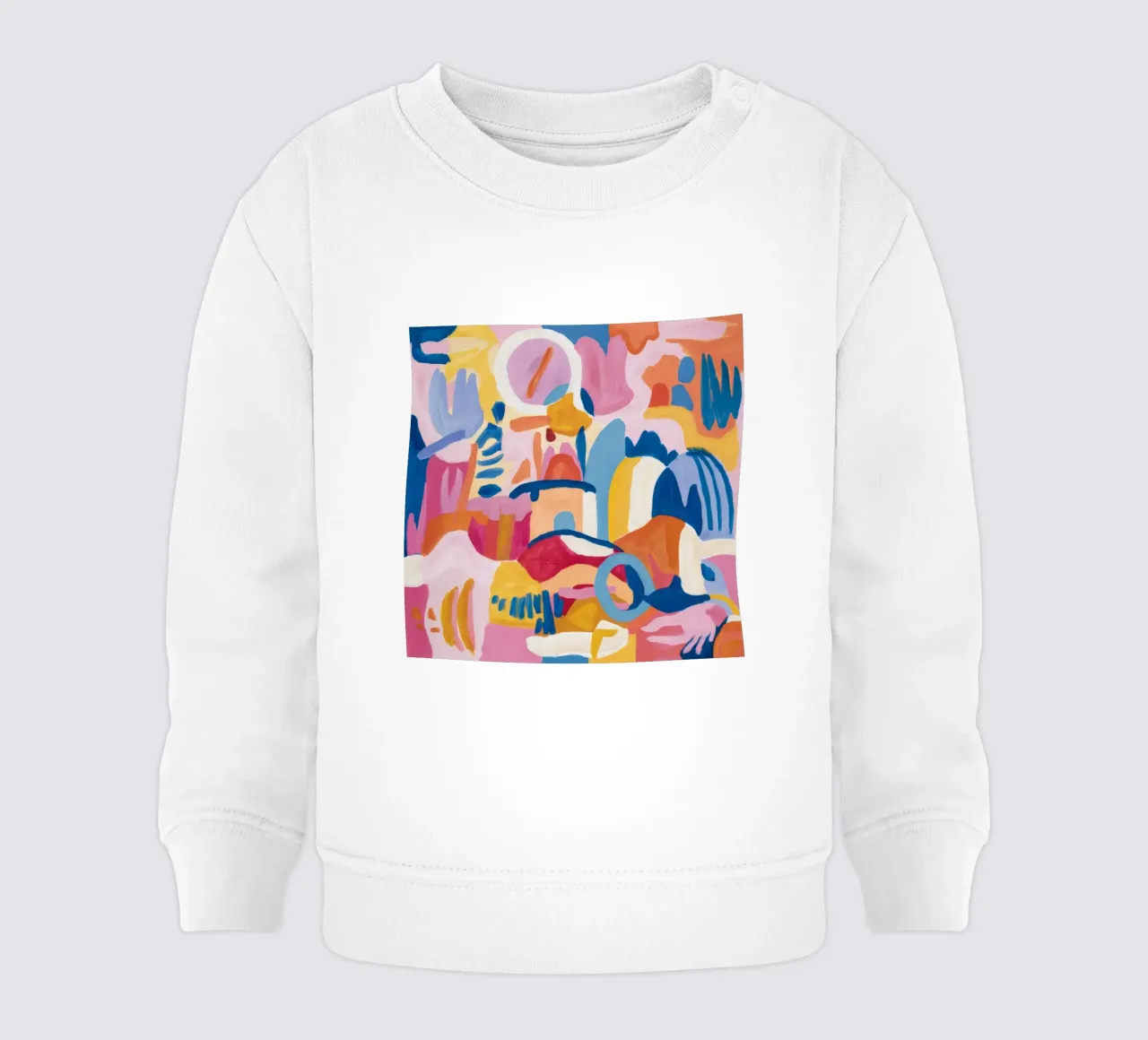 Armonía azul fragmentada sudadera de bebé de Ember Stone