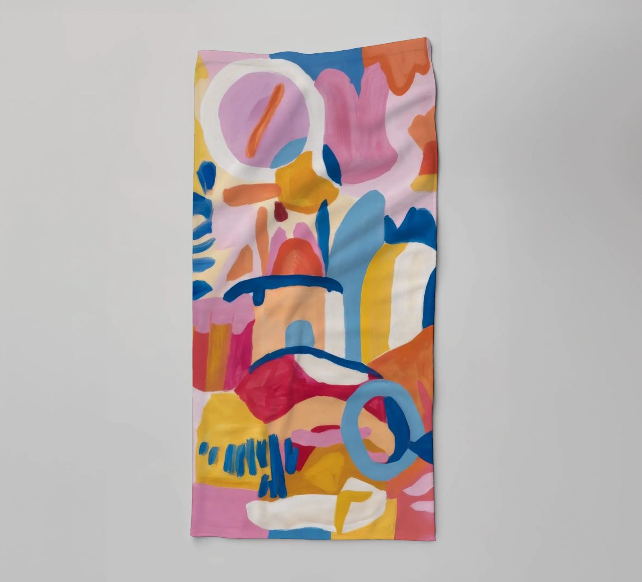 Harmonie bleue fragmentée serviette de bain de Ember Stone