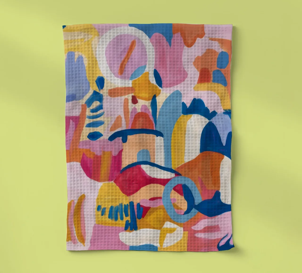 Harmonie bleue fragmentée torchon de Ember Stone