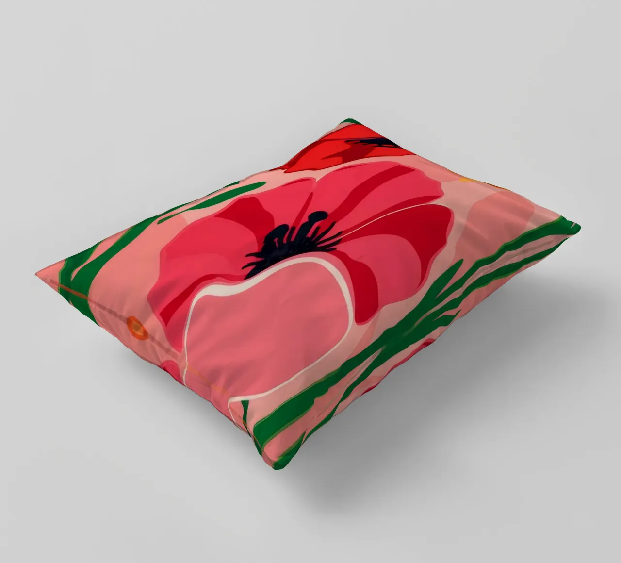 Bold Poppy Statement decorative cushion by Ember Stone