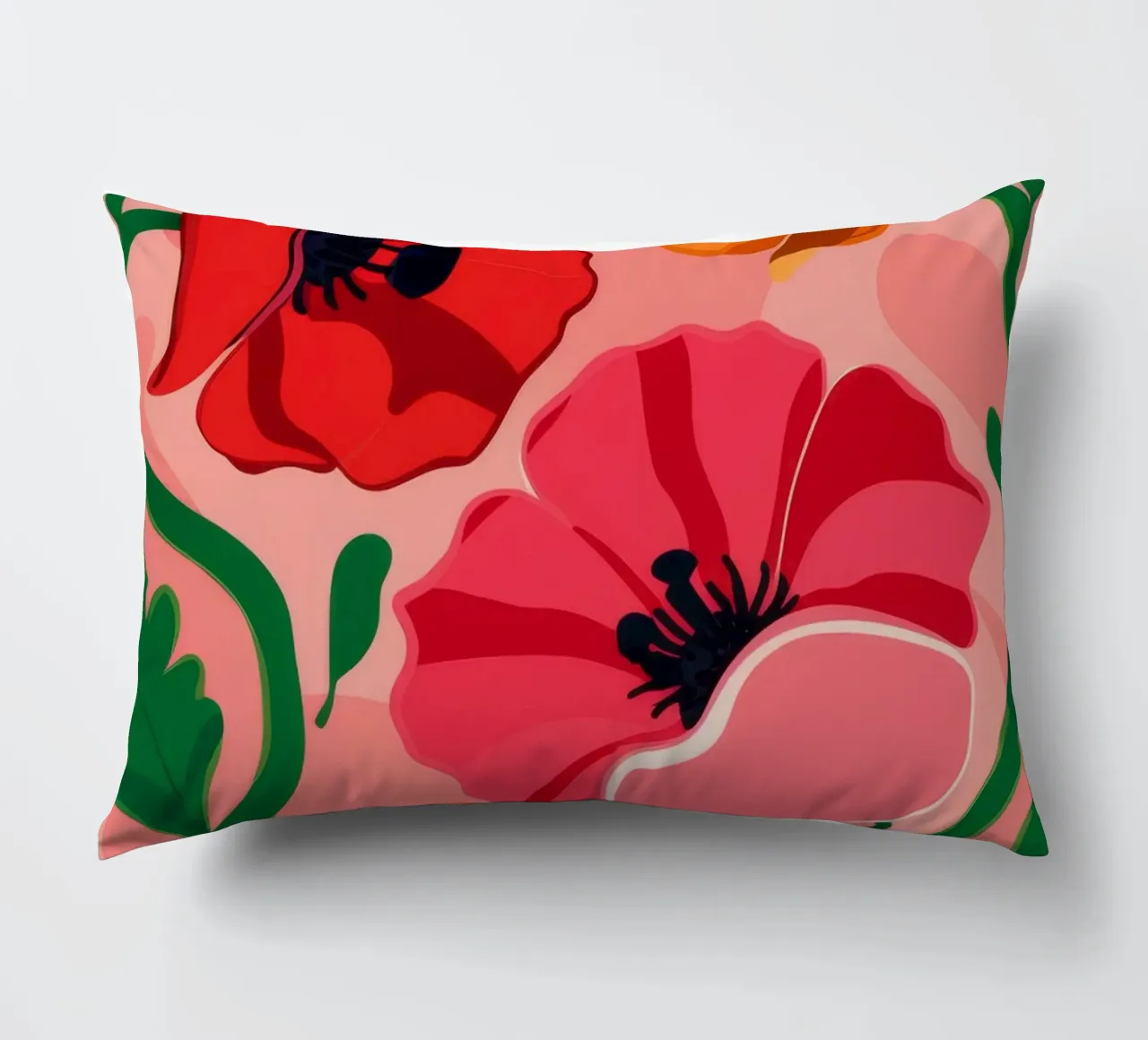 Bold Poppy Statement decorative cushion by Ember Stone
