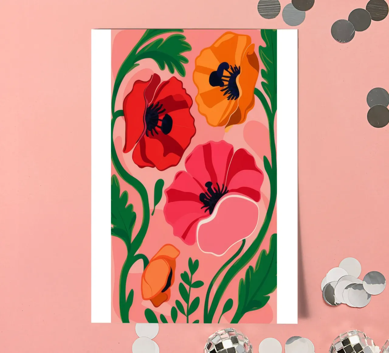 Bold Poppy Statement sticker sheet by Ember Stone