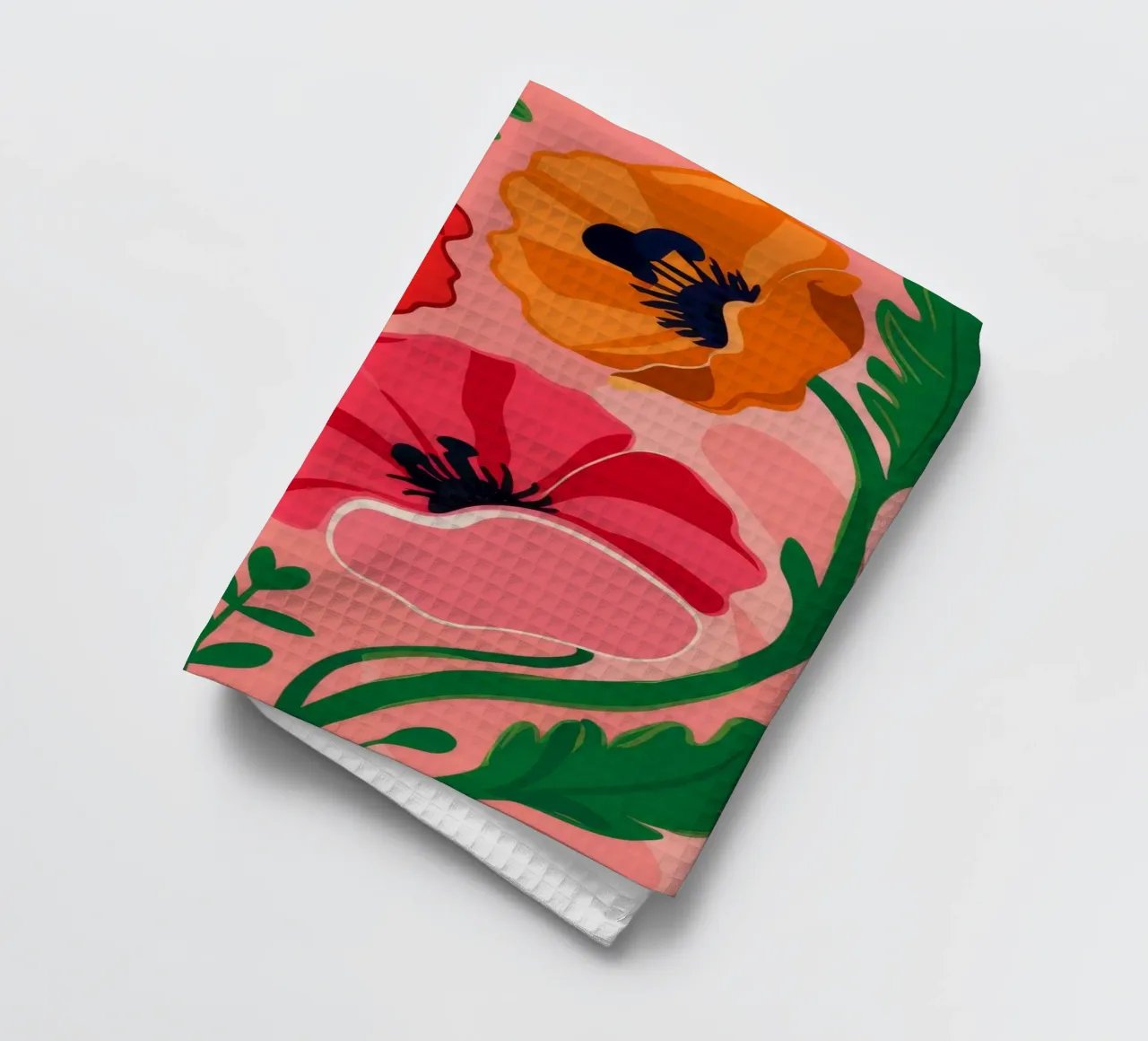 Déclaration audacieuse sur le coquelicot torchon de Ember Stone