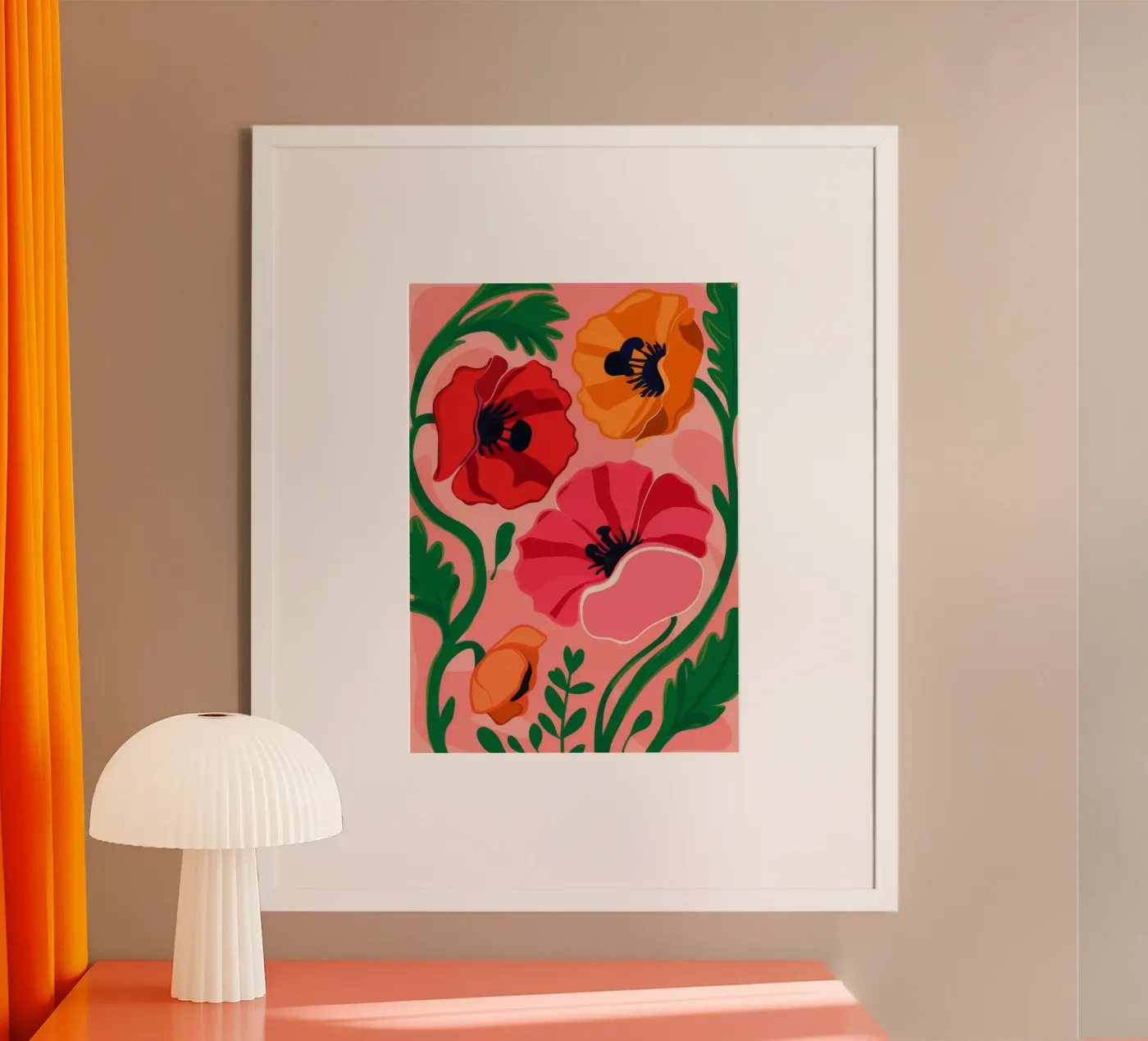 Kühnes Mohn-Statement Poster von Ember Stone