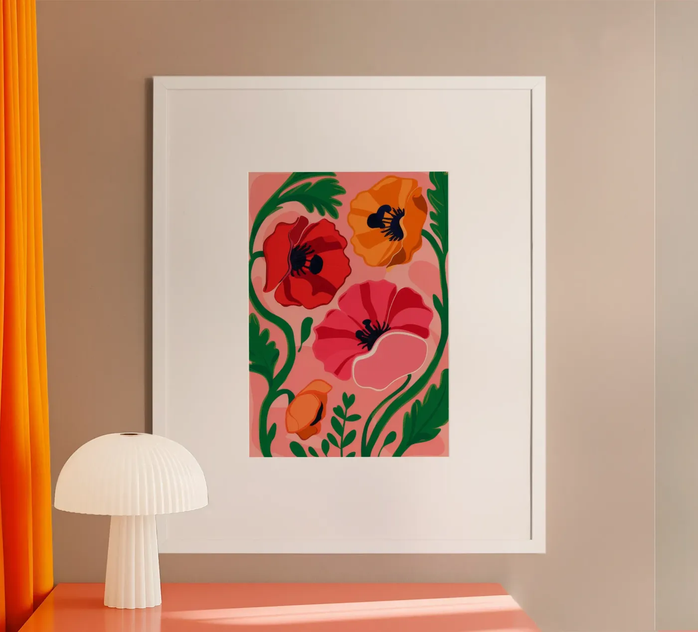 Kühnes Mohn-Statement Poster von Ember Stone