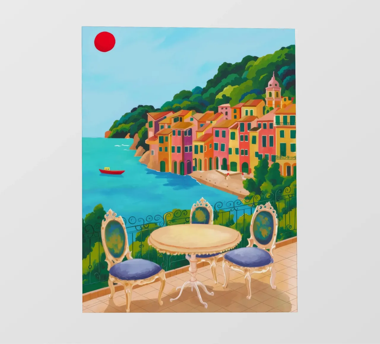 Vue de table côtière bâche pvc de Aurora Muse