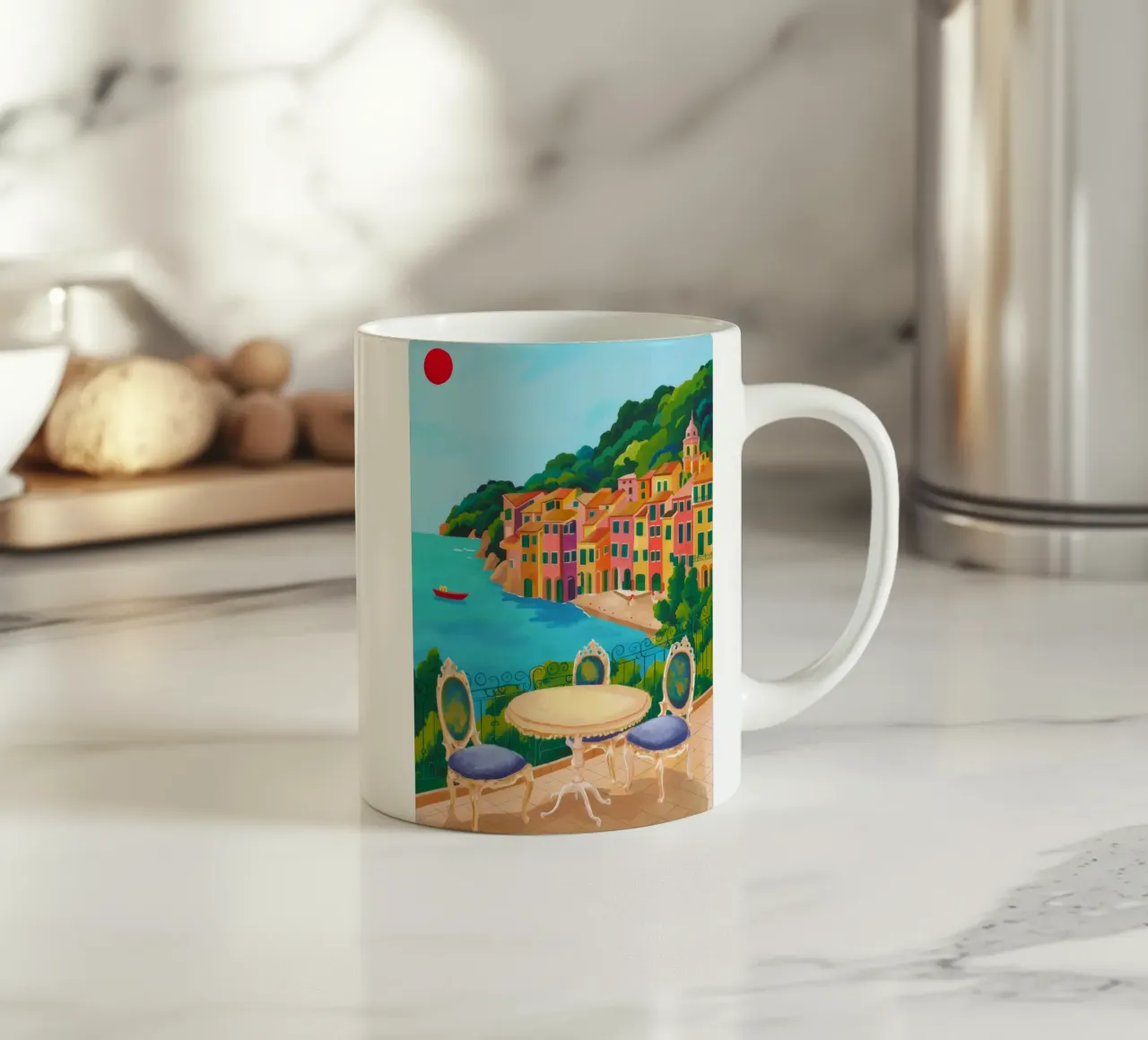 Vue de table côtière mug en céramique de Aurora Muse