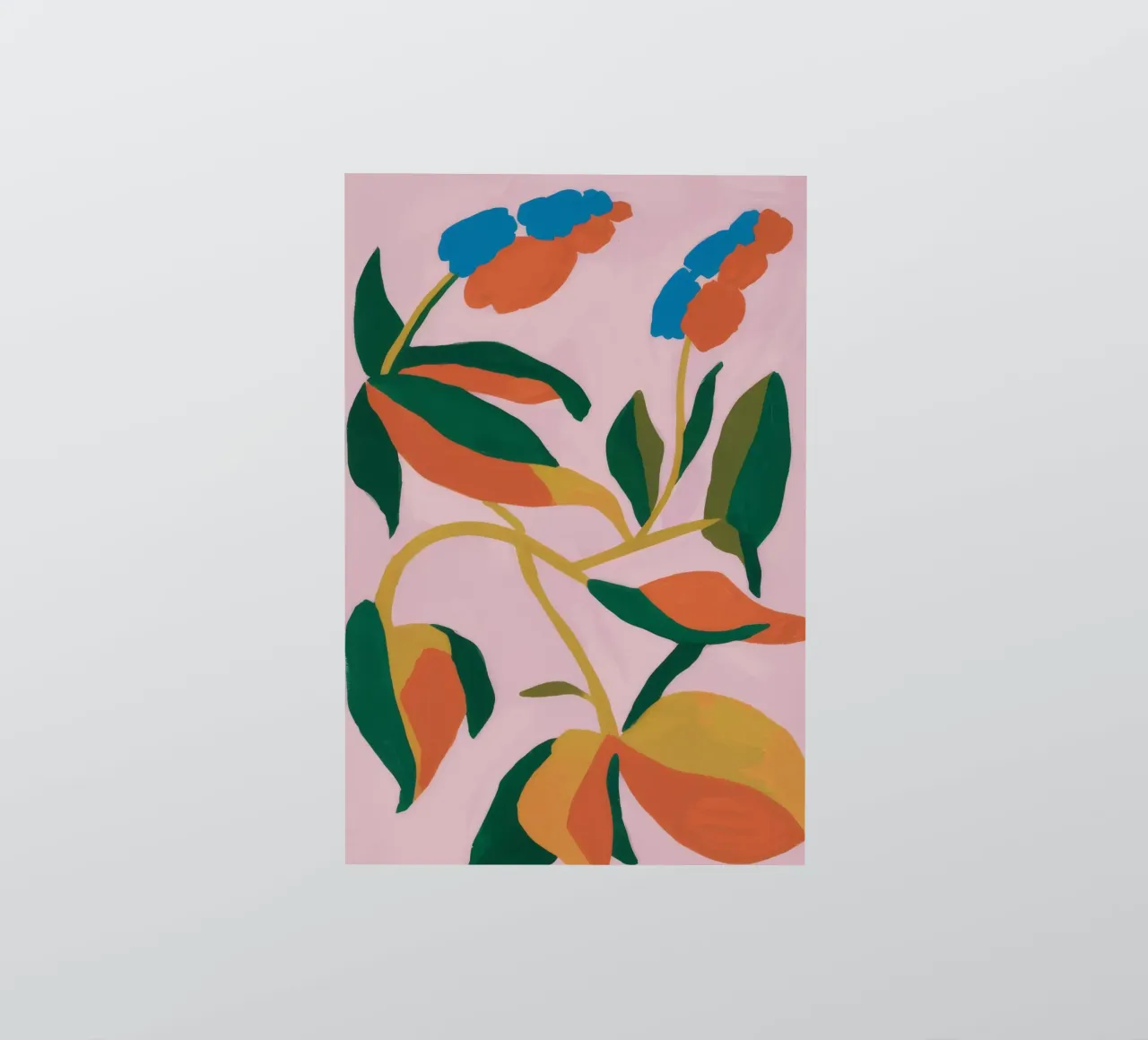 Tropical Leaf Collage Sticker von Ember Stone