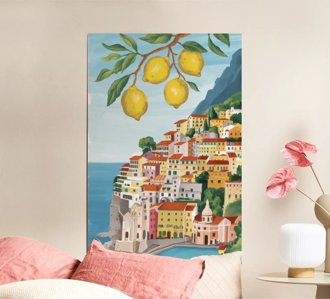Zitrone Amalfi-Klippen Hahnemühle von Aurora Muse