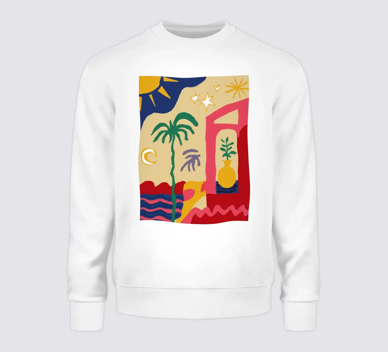 Abstract Sun Totem sweatshirt by Jasper Rune