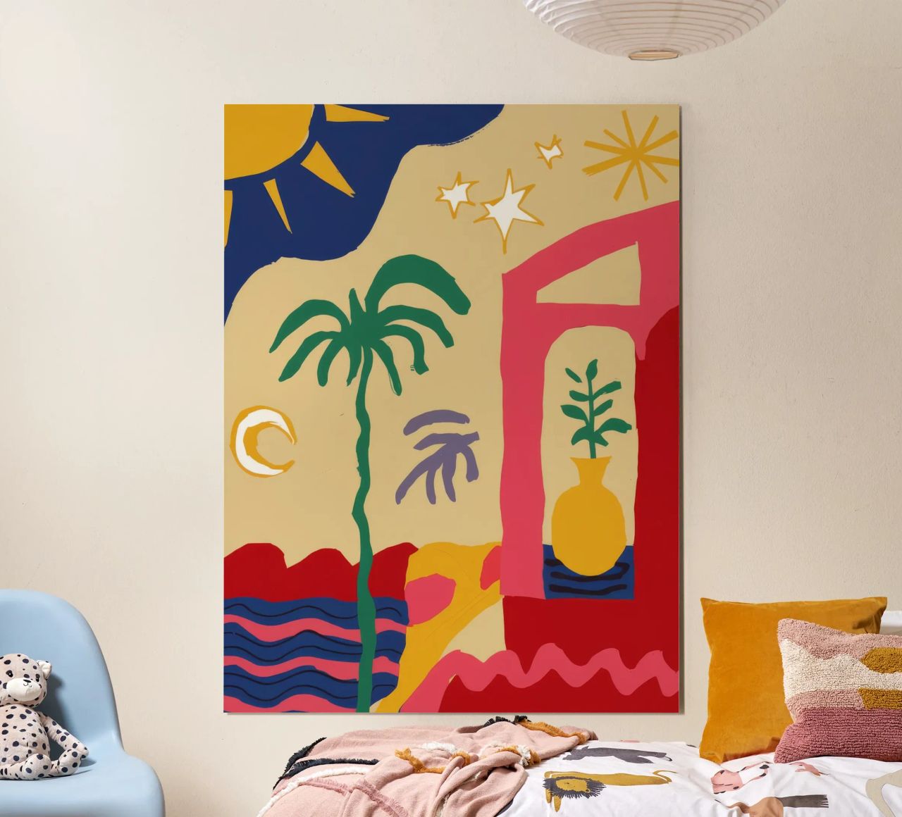 Totem solaire abstrait poster de Jasper Rune