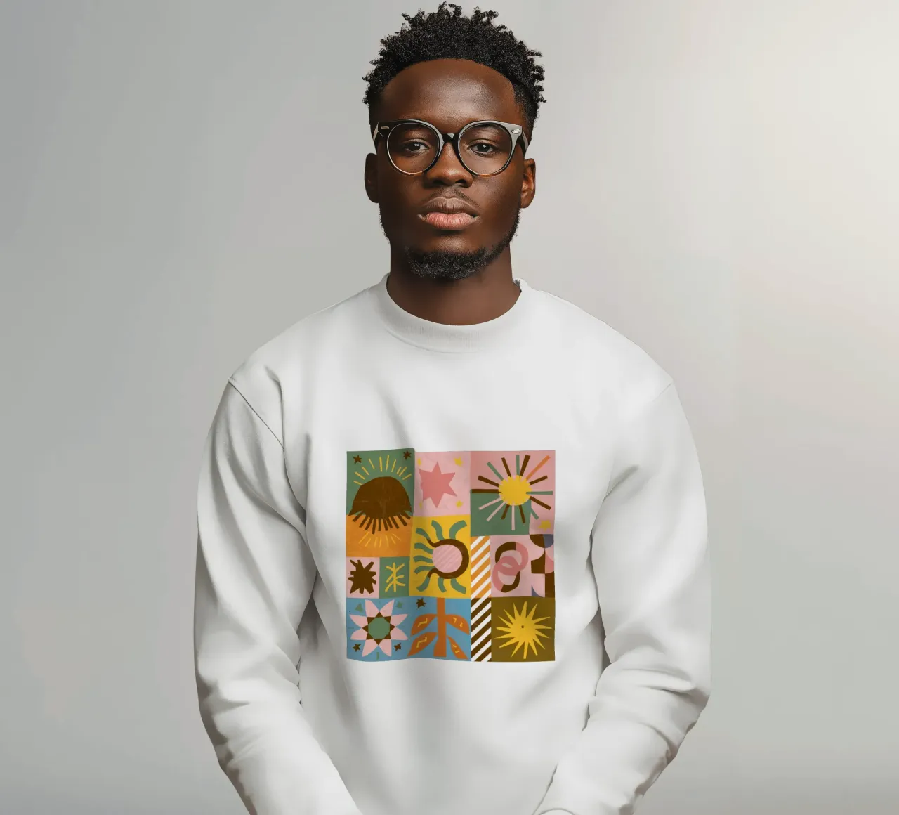 Piastrelle solari geometriche felpa da Jasper Rune