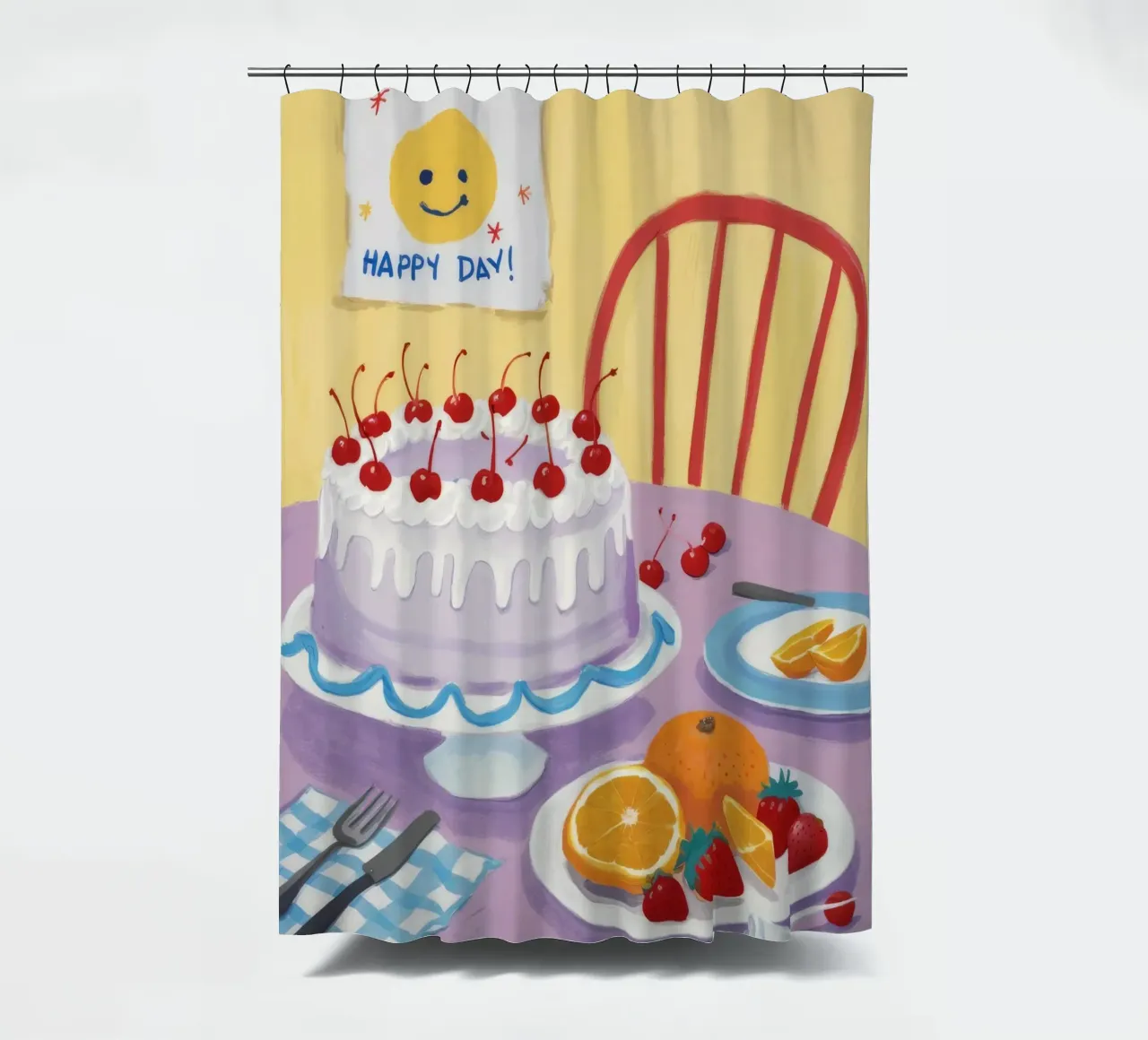 Torta alla ciliegia Joy tenda da doccia da Aurora Muse