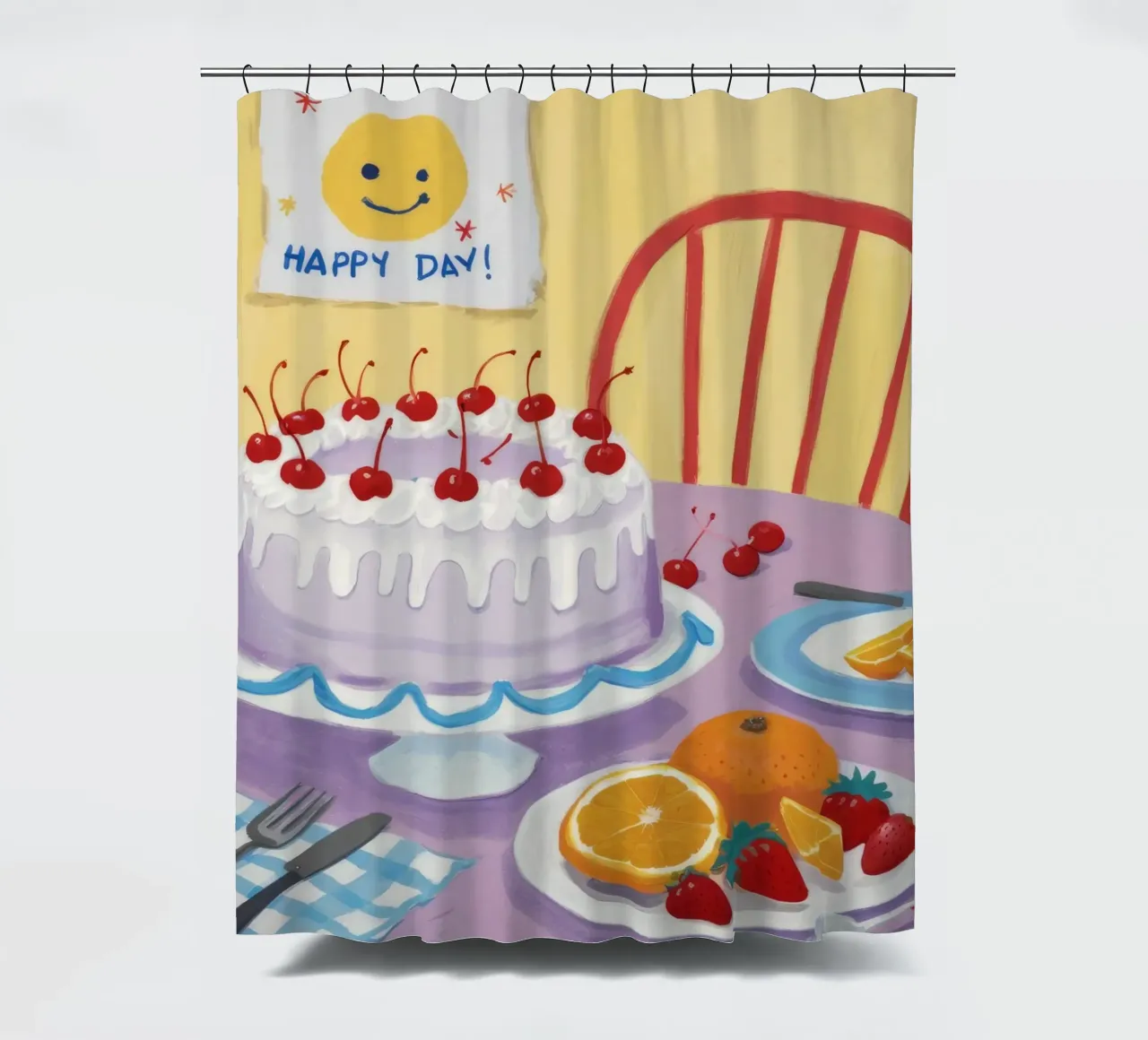 Torta alla ciliegia Joy tenda da doccia da Aurora Muse