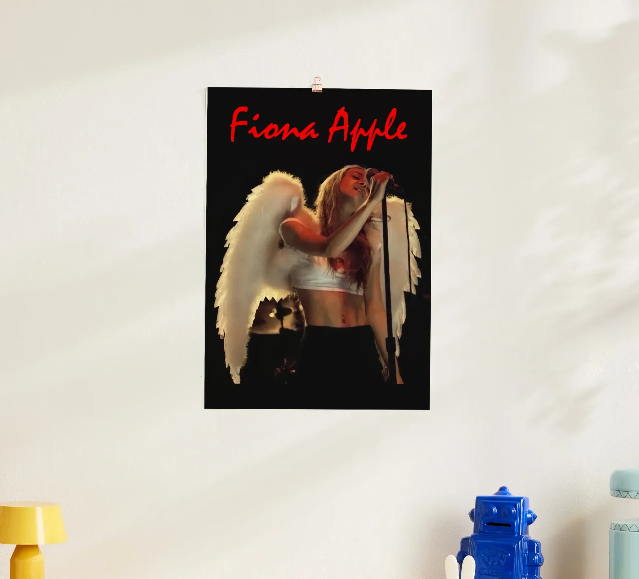 Fiona Apple Wings poster con telaio in legno da Attaboy Dsgn