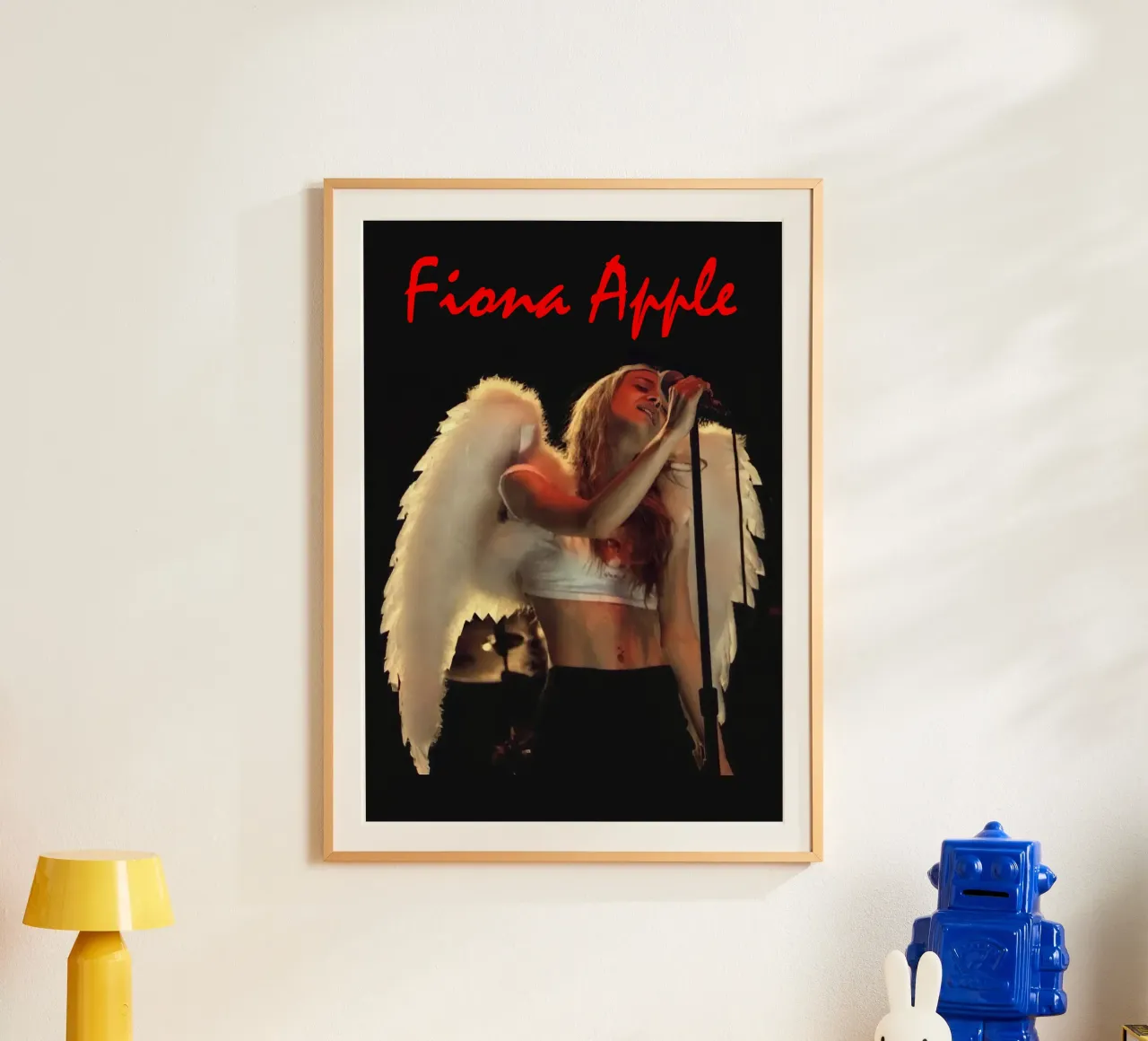 Fiona Apple Wings poster con telaio in legno da Attaboy Dsgn