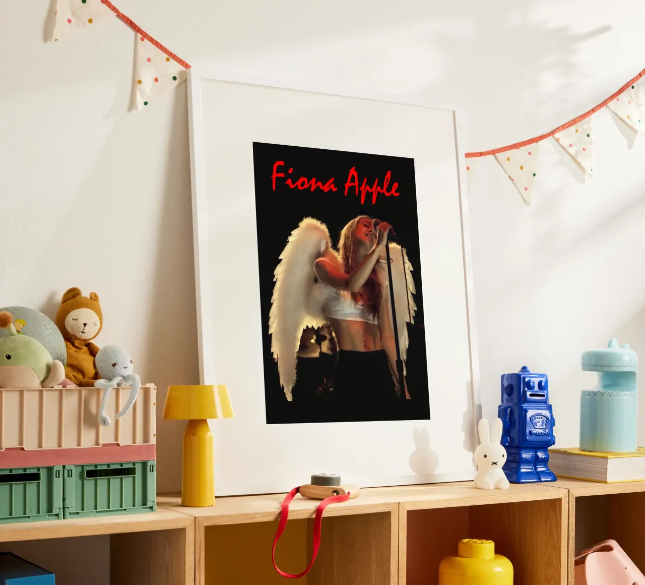 Fiona Apple Wings poster con telaio in legno da Attaboy Dsgn