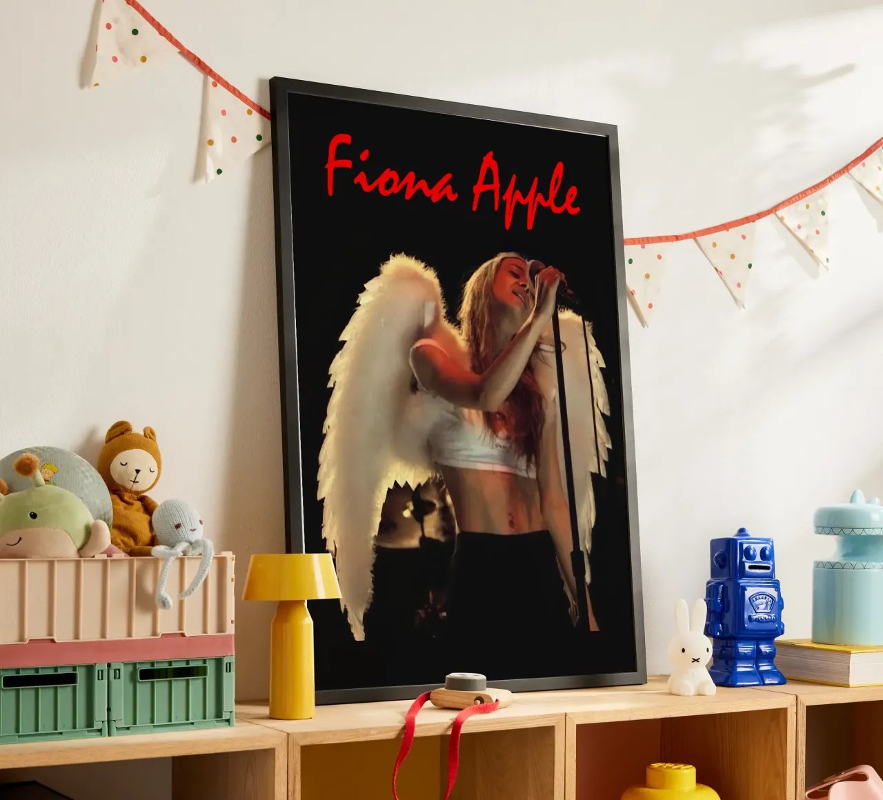 Fiona Apple Wings poster con telaio in legno da Attaboy Dsgn