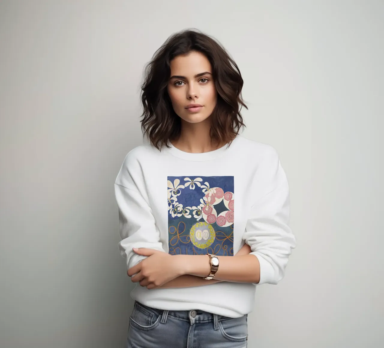 Hilma af Klint - The Ten Largest, No.1 III sweatshirt van Vintage by JUNIQE