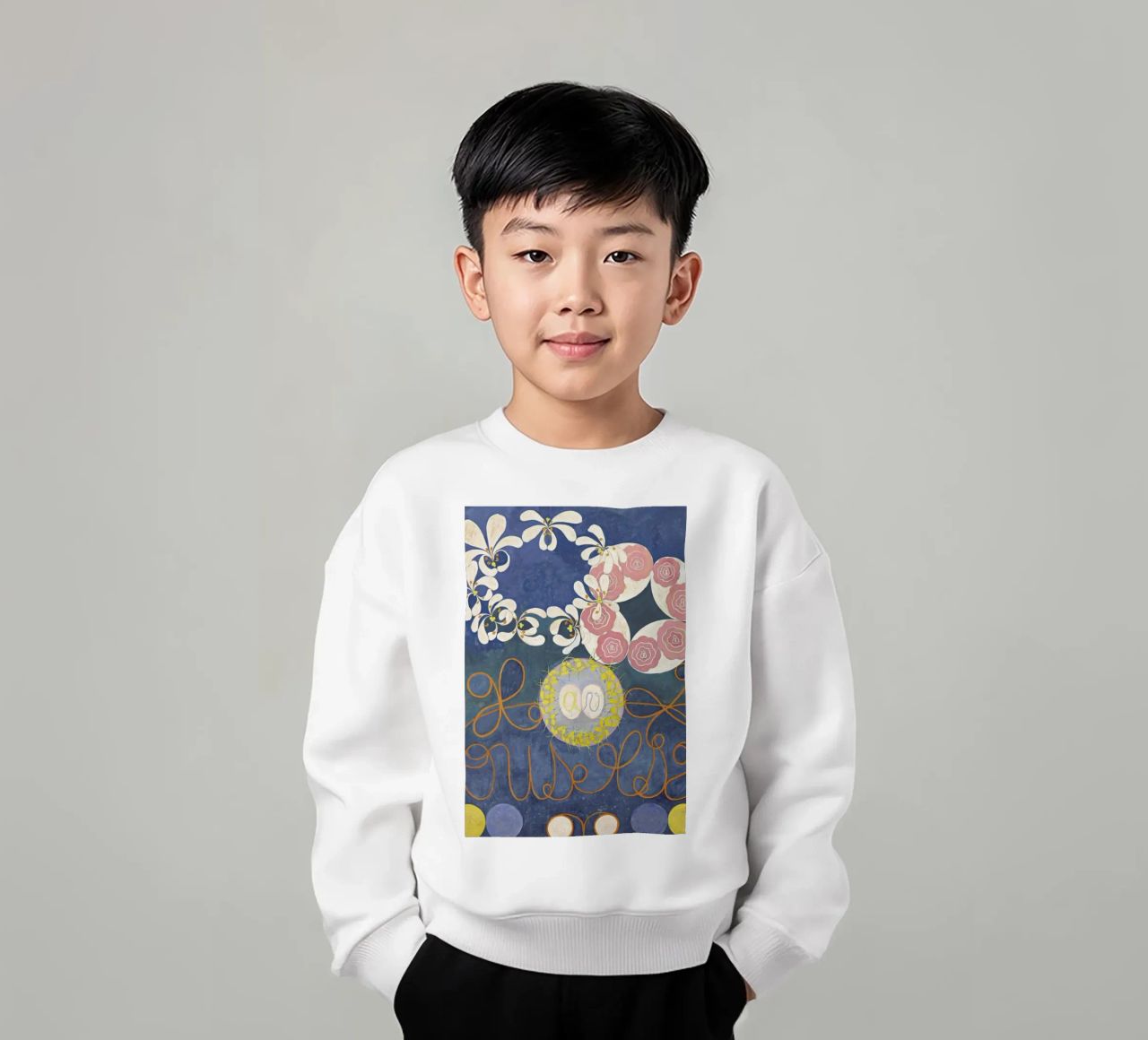 Hilma af Klint - The Ten Largest, No.1 III felpa bambino da Vintage by JUNIQE