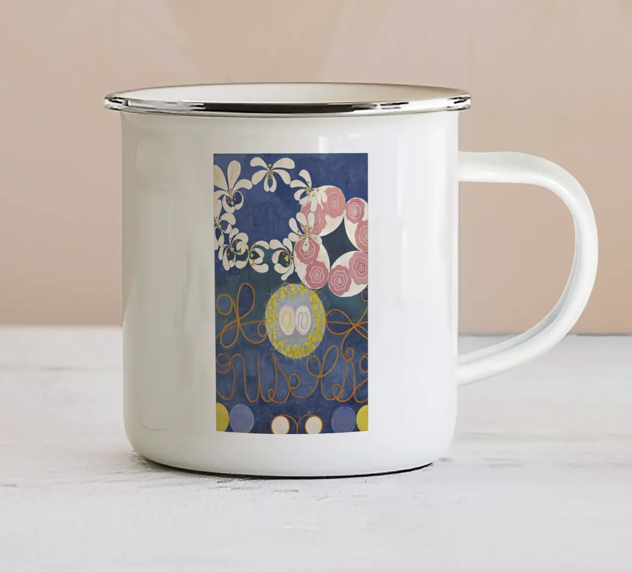 Hilma af Klint - The Ten Largest, No.1 III Emaille Tasse von Vintage by JUNIQE