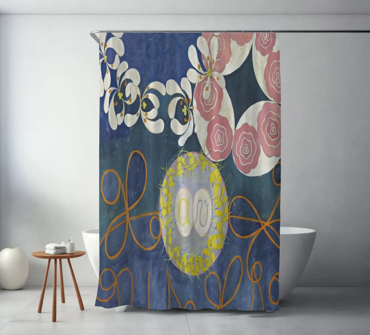 Hilma af Klint - The Ten Largest, No.1 III tenda da doccia da Vintage by JUNIQE