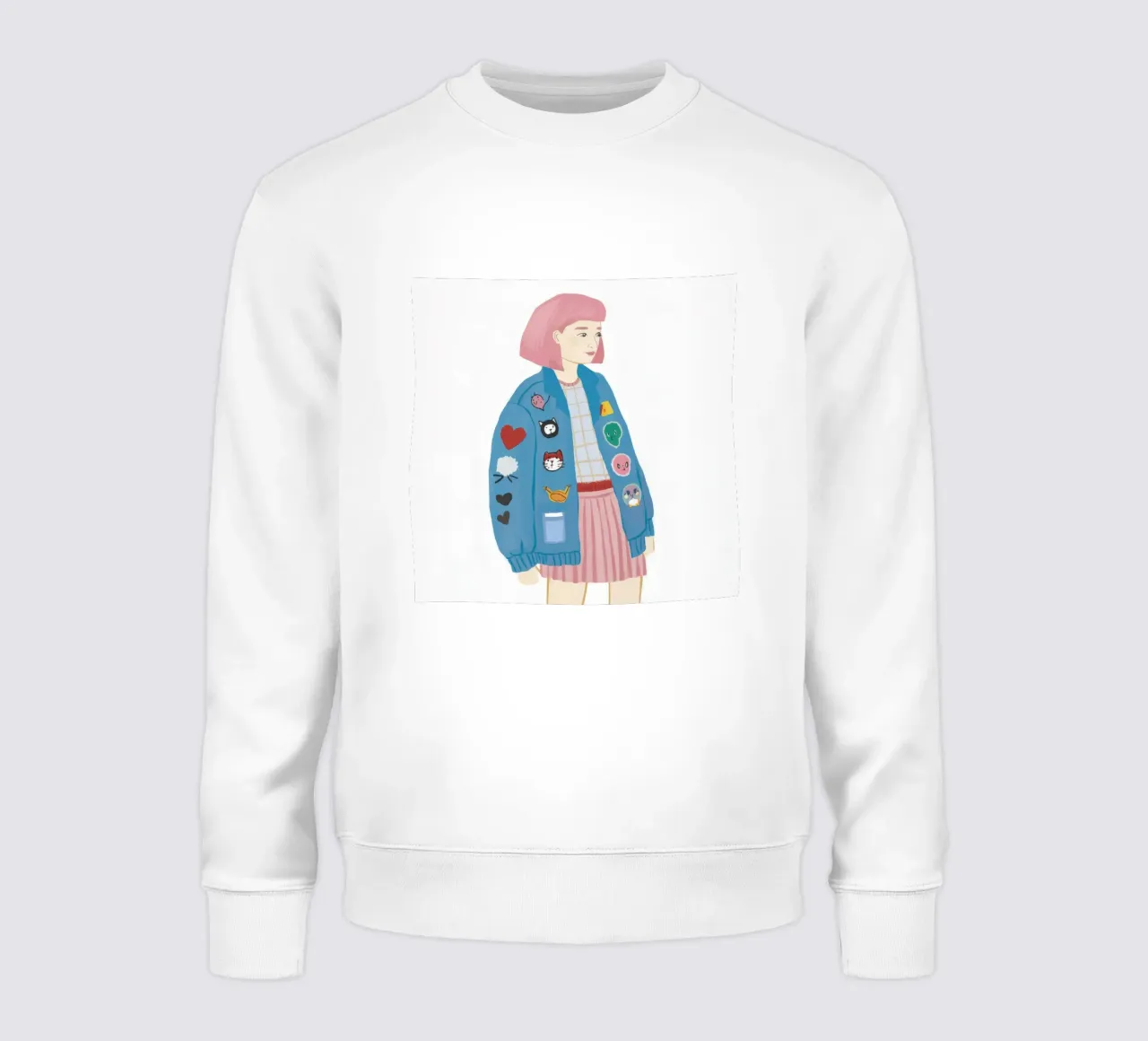 Chaqueta con parche Niña sudadera de Aurora Muse