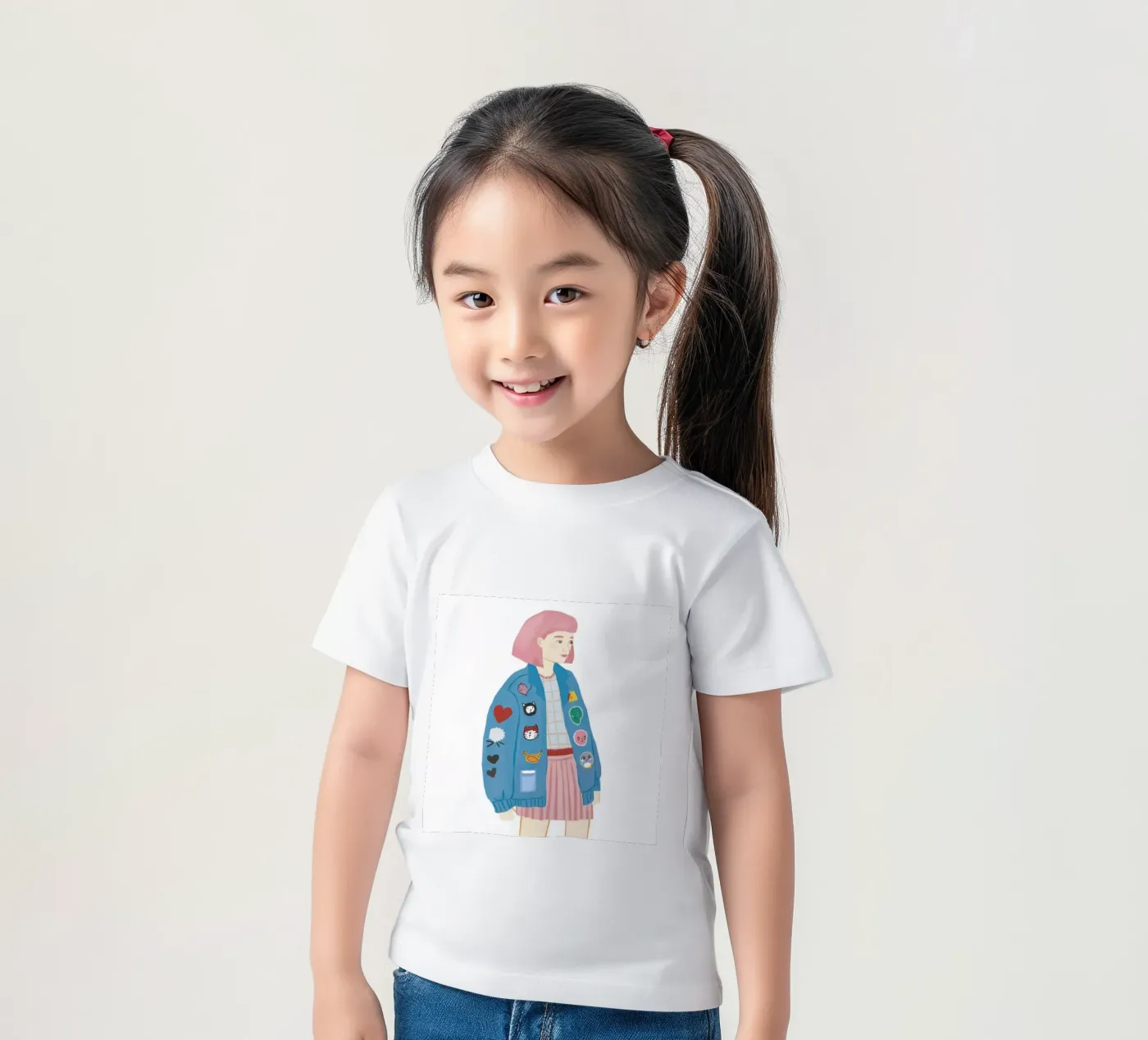 Patch Jacket Meisje kinder t-shirt van Aurora Muse