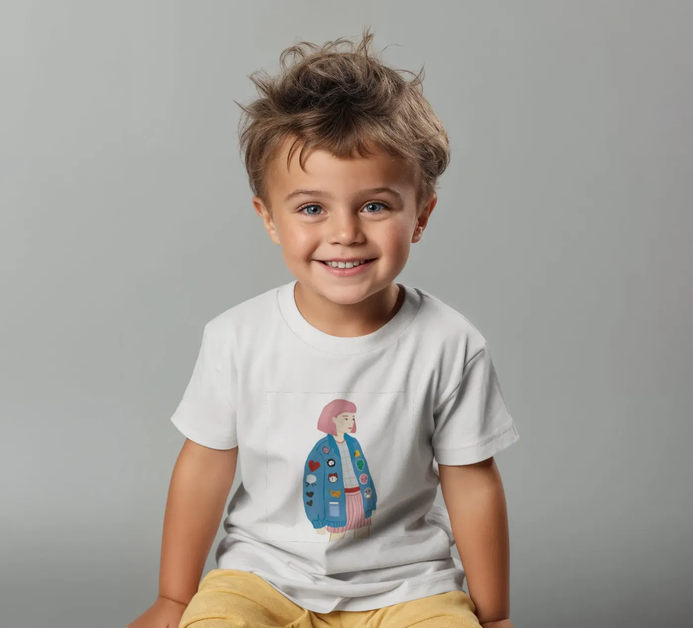 Patch Jacket Meisje kinder t-shirt van Aurora Muse