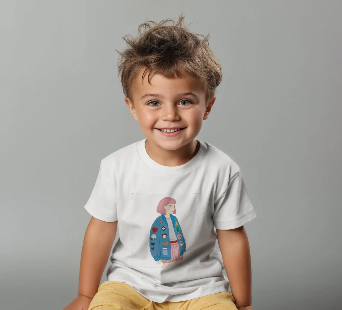 Patch Jacket Meisje kinder t-shirt van Aurora Muse