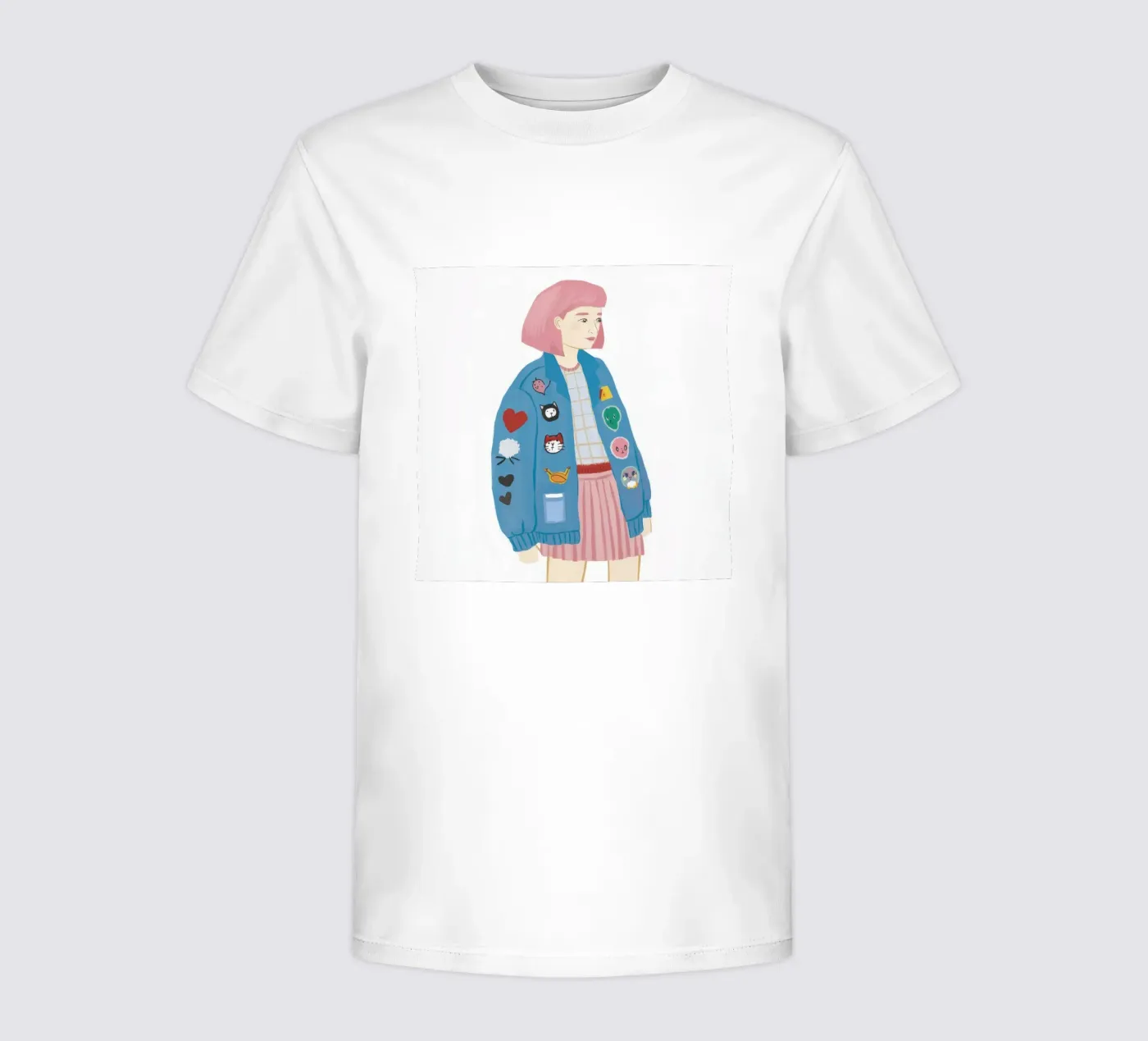 Giacca patch girl t-shirt bambini da Aurora Muse