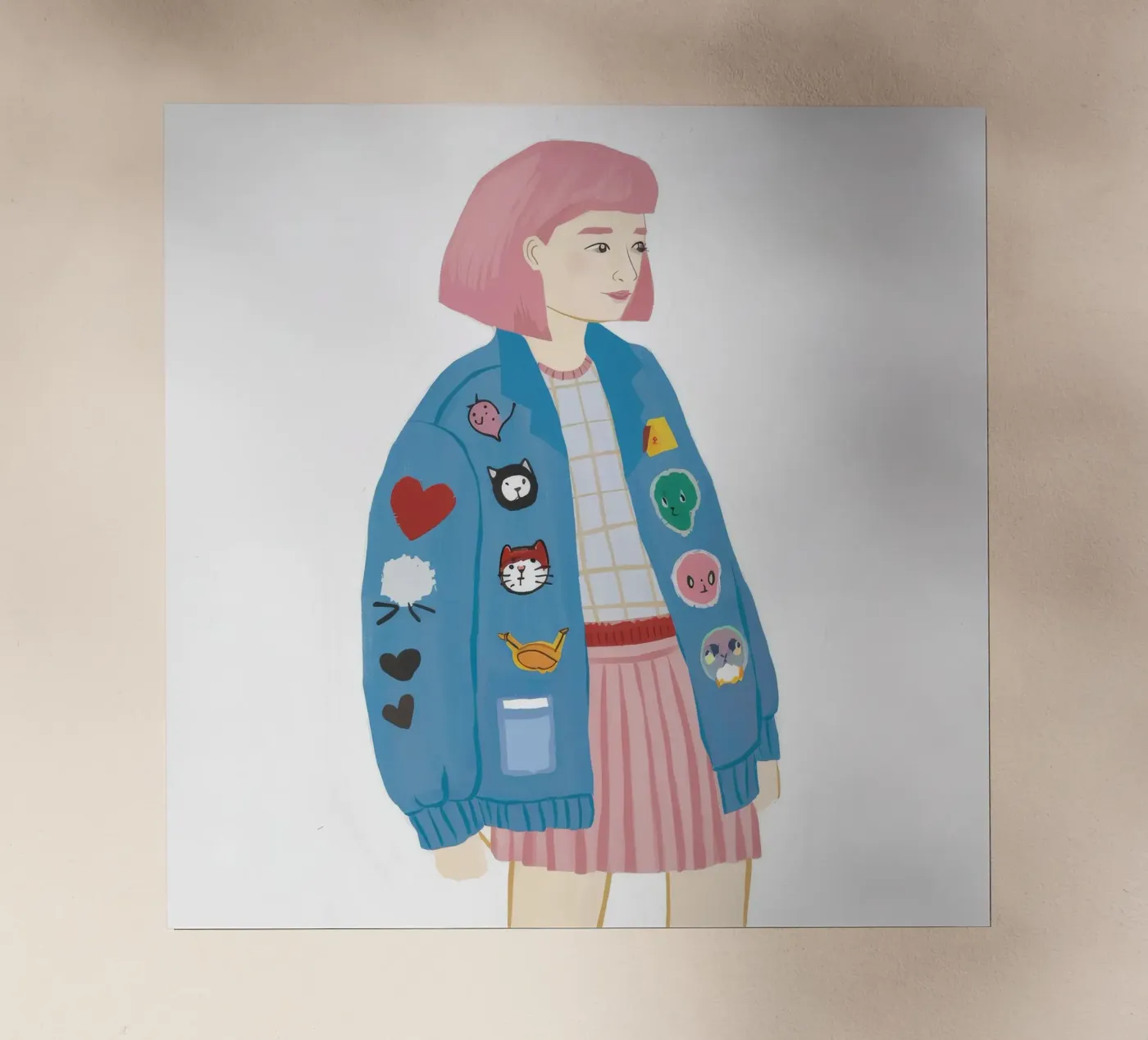Patch Jacket Meisje backlit folie van Aurora Muse