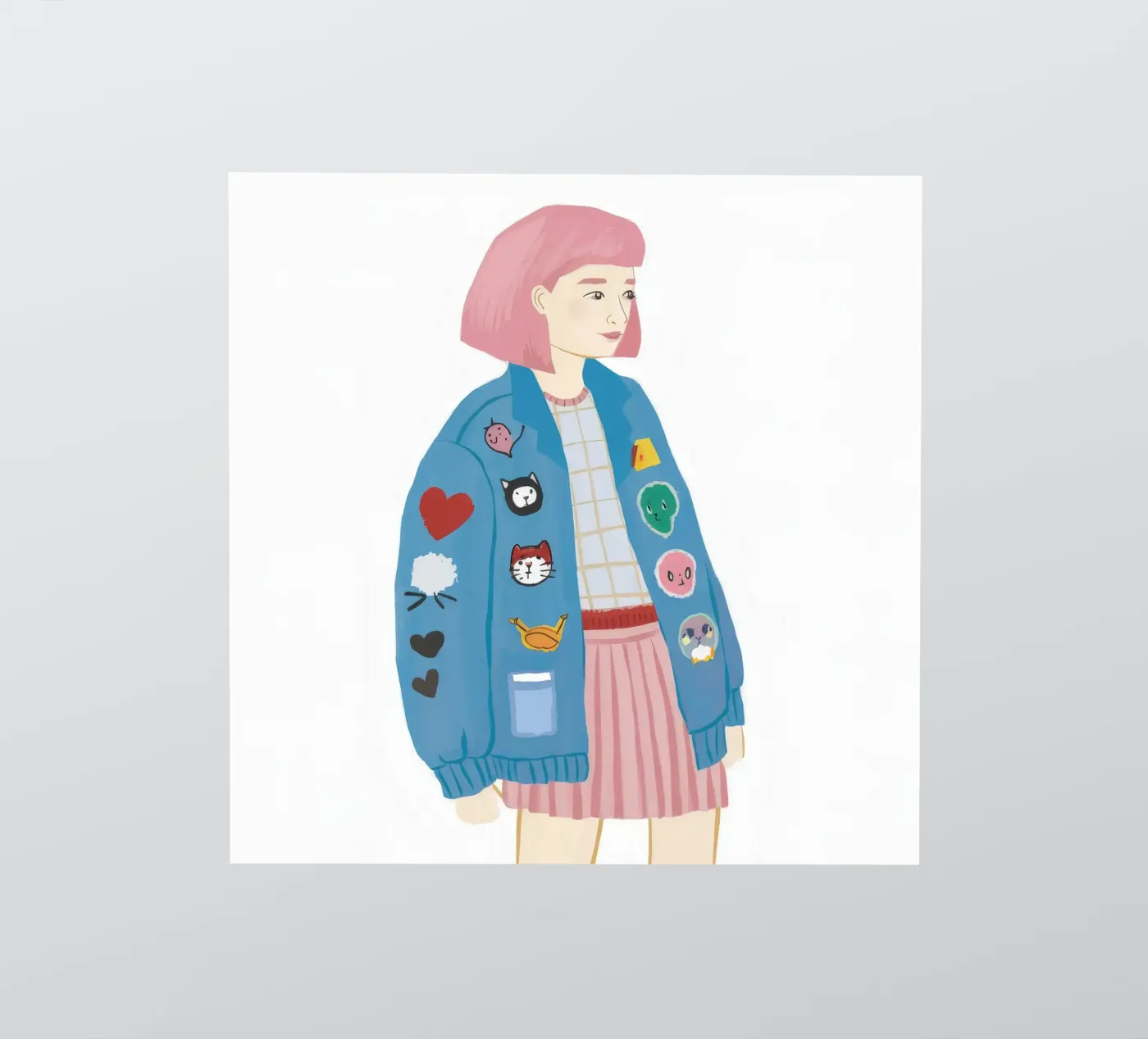 Patch Jacket Meisje sticker van Aurora Muse