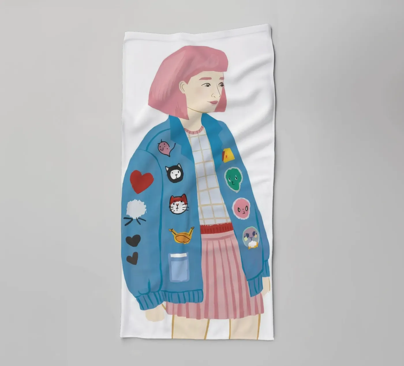 Patch Jacket Meisje badhanddoek van Aurora Muse