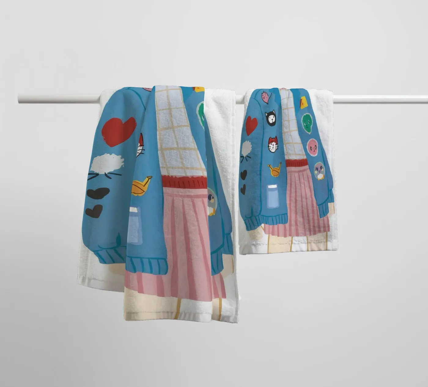 Patch Jacket Meisje badhanddoek van Aurora Muse