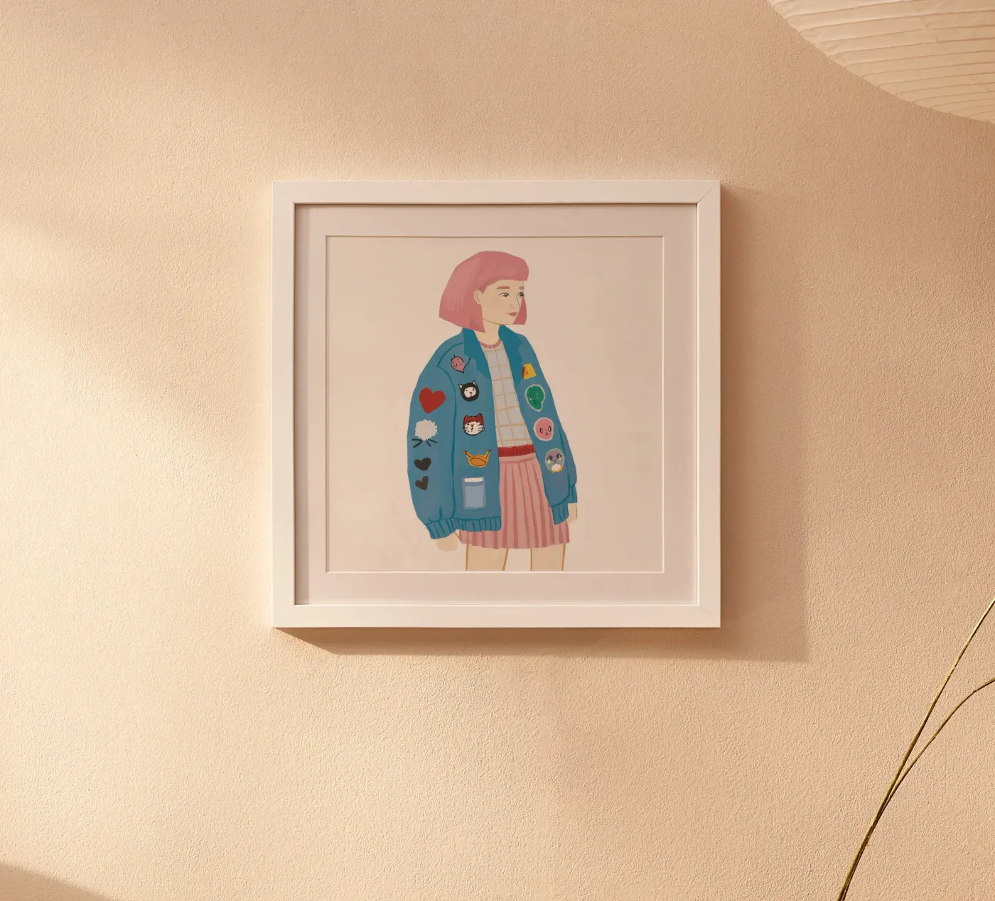 Patch Jacket Meisje poster van Aurora Muse
