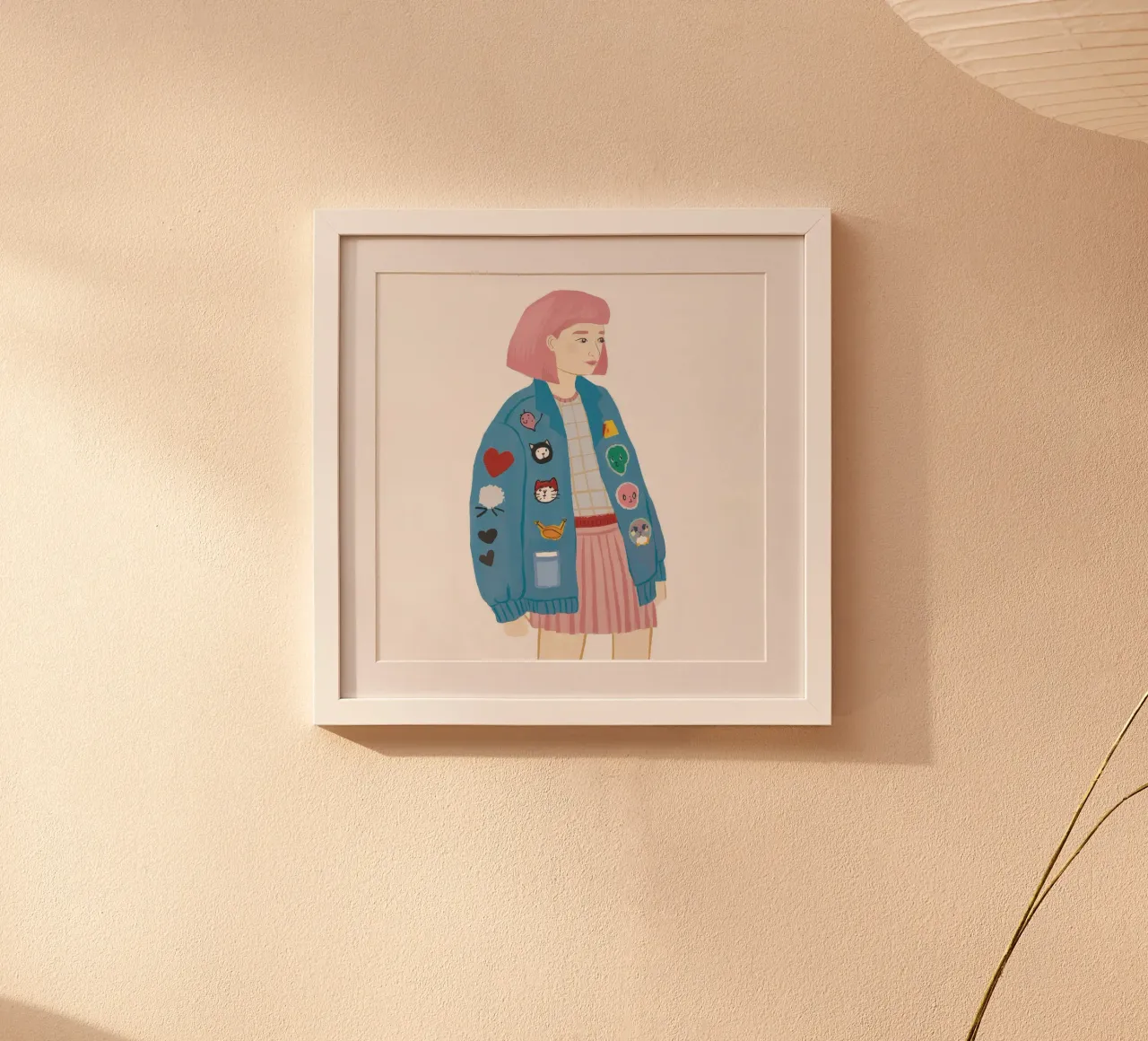 Patch Jacket Meisje poster van Aurora Muse