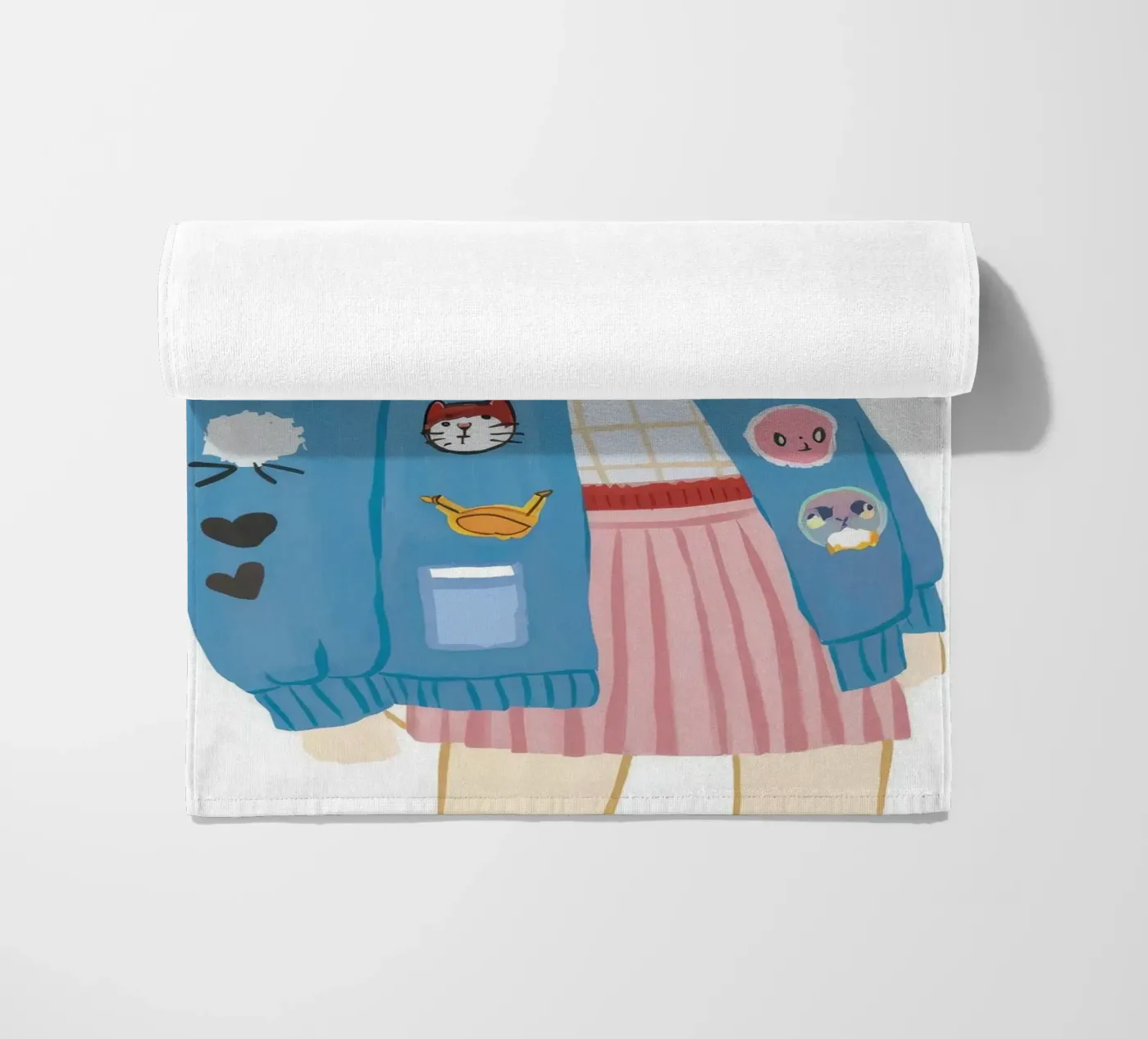 Giacca patch girl telo mare da Aurora Muse