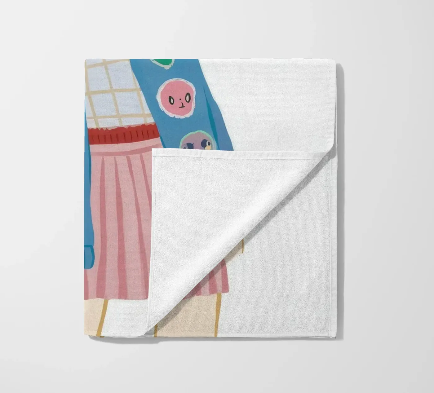 Giacca patch girl telo mare da Aurora Muse