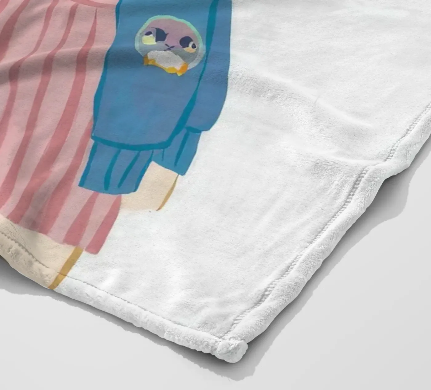 Giacca patch girl coperta in pile da Aurora Muse