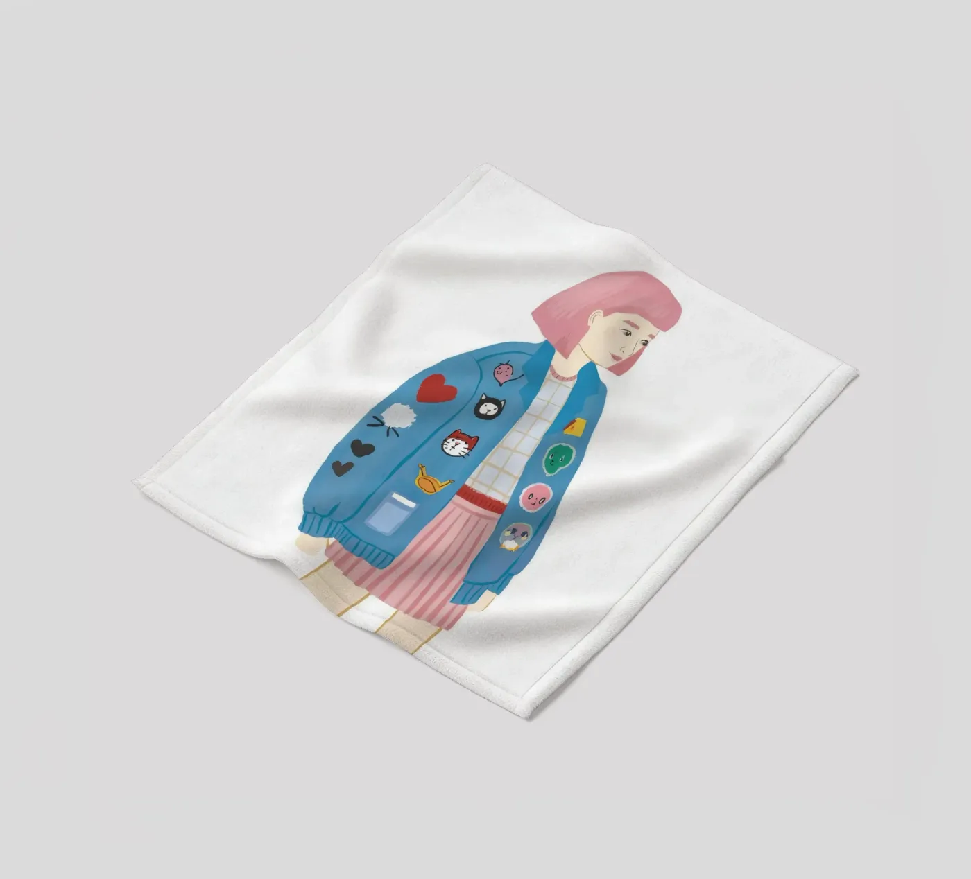 Patch Jacket Meisje fleecedeken van Aurora Muse
