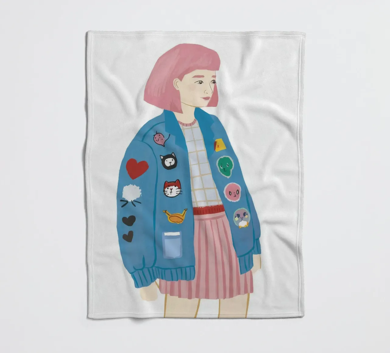 Patch Jacket Meisje fleecedeken van Aurora Muse