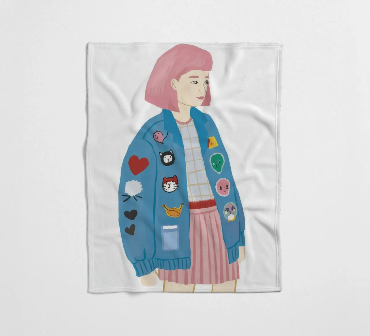 Patch Jacket Meisje fleecedeken van Aurora Muse