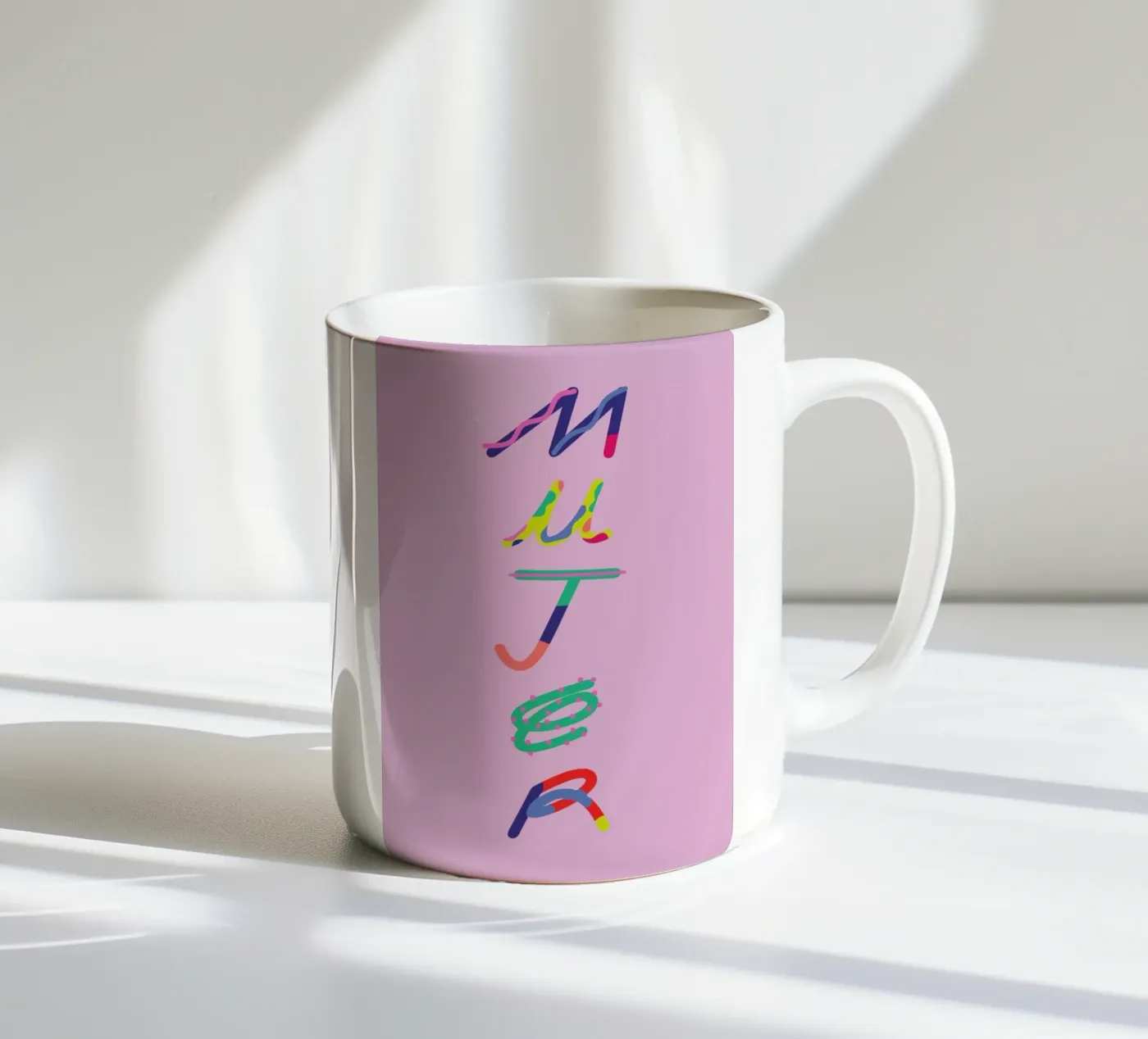 Mujer ceramic mug by Mariery Young